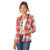 Wrangler Shirts Wrangler Women's Retro Long Sleeve Hooded Flannel Plaid Shirt LW3005M