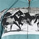 WRANGLER Shirts Wrangler Women's Retro Running Horse Blue Zip Hoodie LWK558B