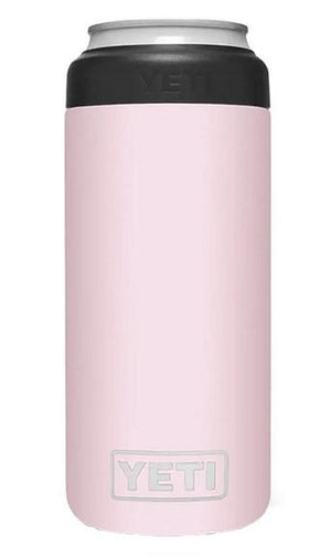 Yeti Drinkware Ice Pink Yeti Rambler Colster Slim Can 12oz Insulator