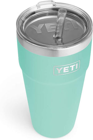 Yeti Drinkware Seafoam Yeti Rambler 26 oz Stackable Cup with Straw Lid